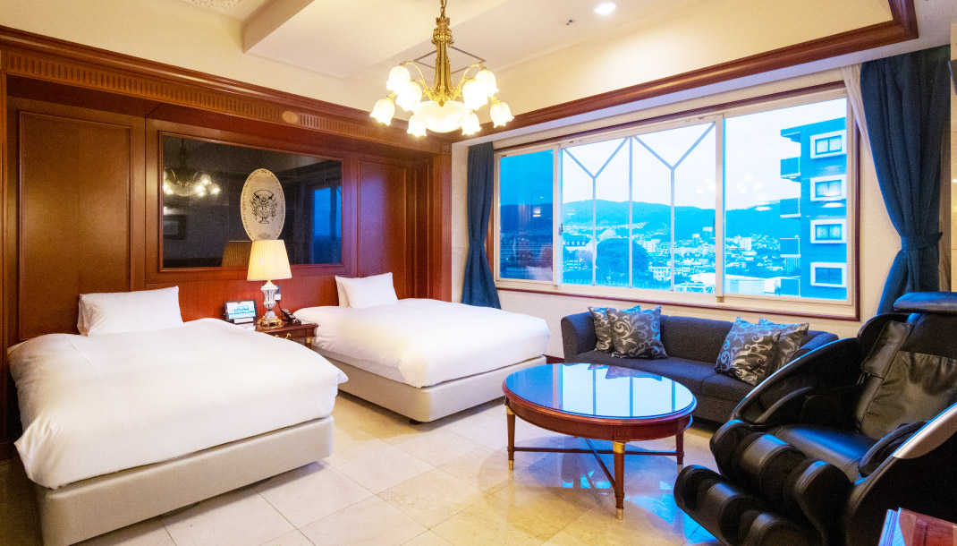 まずはお部屋へ